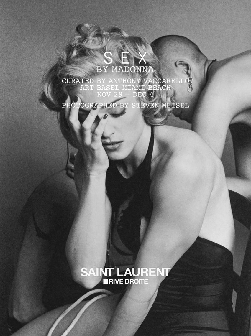 Saint Laurent Rive Droite - Sex By Madonna Exhibition - Art Basel Miami Beach 2022