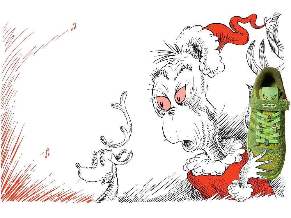 adidas Originals und Dr. Seuss verbinden sich für ein Forum Low mit Grinch-Motiv