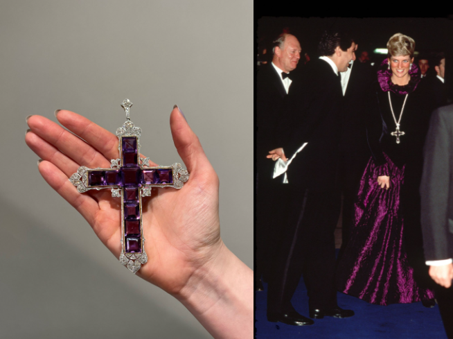 Kim Kardashian Acquires Princess Diana's Attallah Cross at Sotheby's