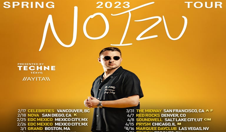 Noizu expands his 2023 Spring Tour + new single with Westend coming soon