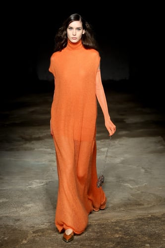 MILAN, ITALY - FEBRUARY 23: A model walks the runway at the Anteprima fashion show during the Milan Fashion Week Womenswear Fall/Winter 2023/2024 on February 23, 2023 in Milan, Italy. (Photo by Daniele Venturelli/Getty Images for Anteprima)