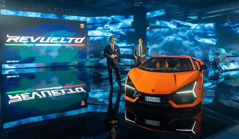 The Lamborghini Revuelto makes its world debut in Sant’Agata Bolognese
