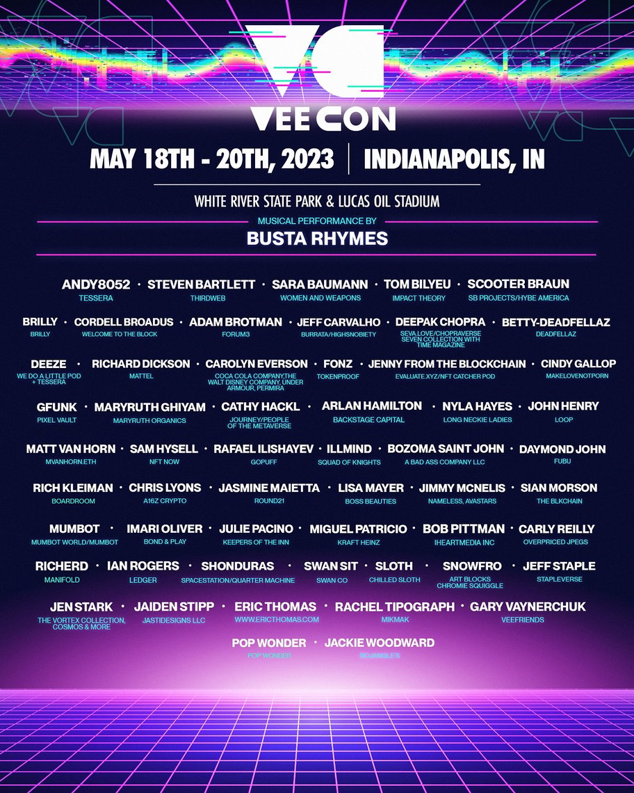 EMBARGO: VeeCon 2023 Second Talent Announcement 