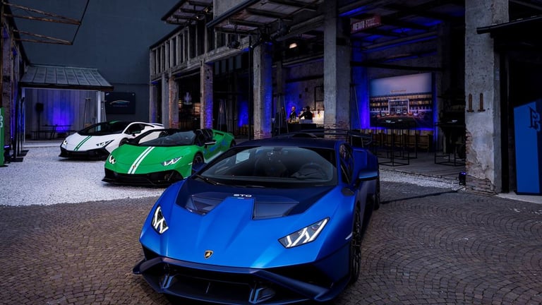 Lamborghini brings color to Milan Design Week