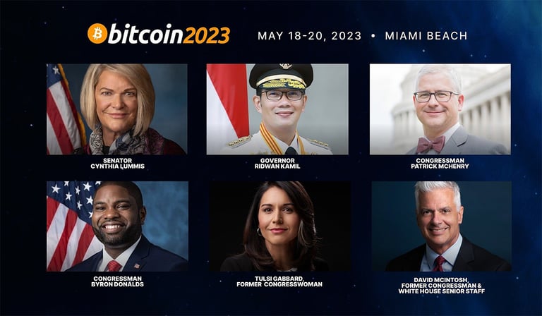 La conférence Bitcoin 2023 accueillera des dirigeants politiques du monde entier