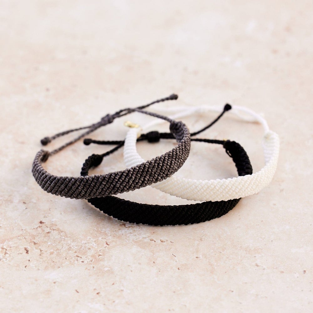 Flat Wide Woven Bracelet