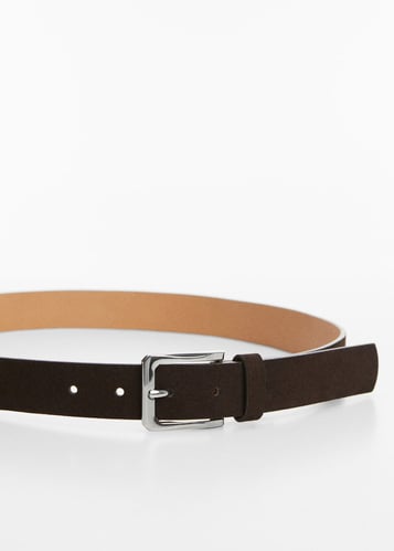 Suede belt
