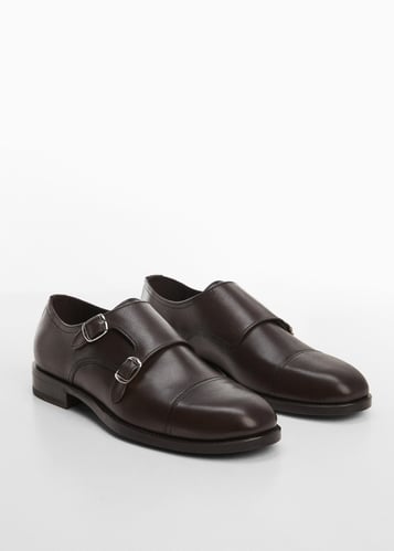 Leather suit shoes