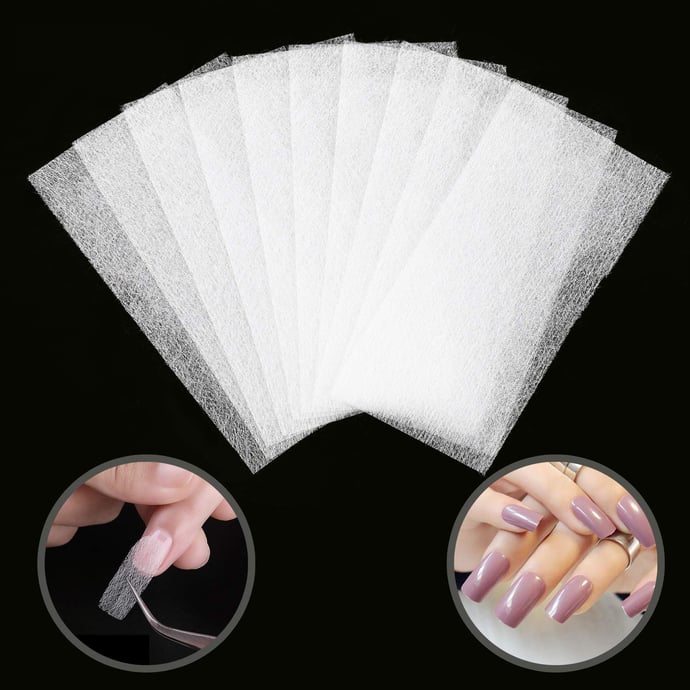 Fiberglass or Silk Nail Extensions