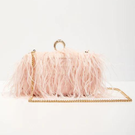 Emily Ostrich Feather Bag