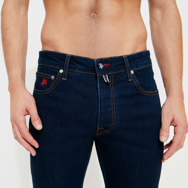 Men 5-Pockets printed Denim Pants Neo Medusa