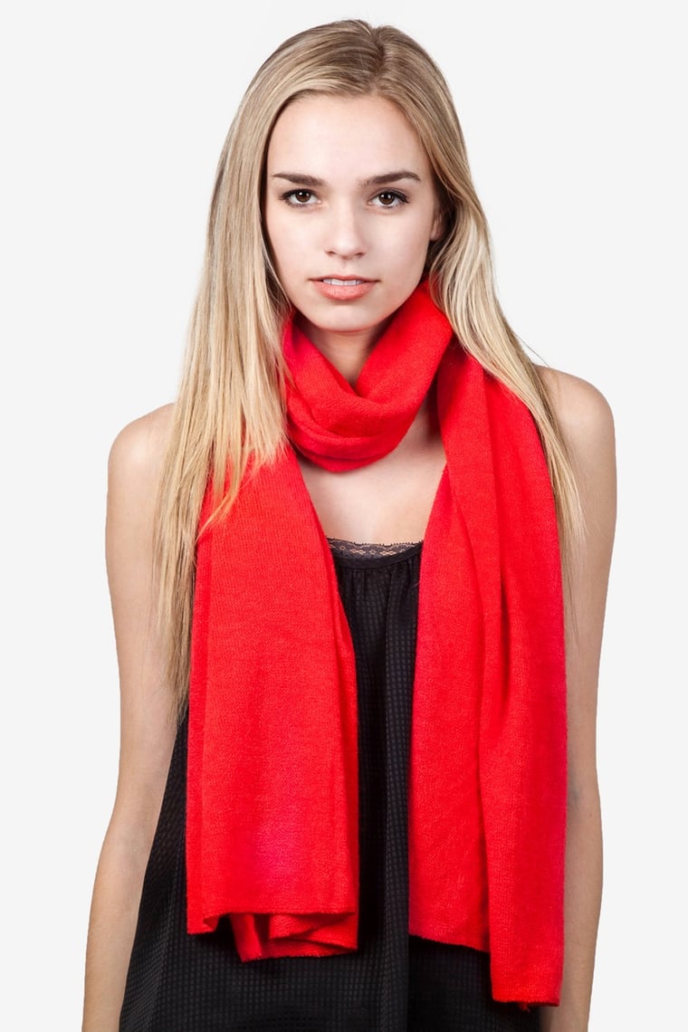 Red Heathered Scarf