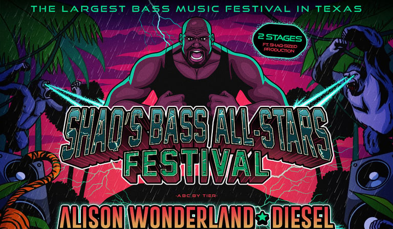 Shaq Announces Largest Bass Music Festival