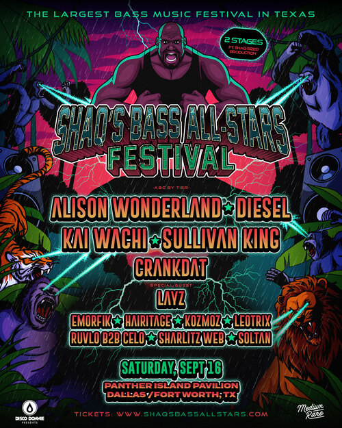 Shaq Announces Largest Bass Music Festival