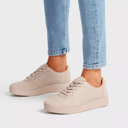 RALLY Leather/Suede Panel Trainers