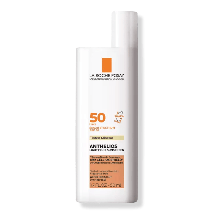 Anthelios Mineral Tinted Ultra Light Face Sunscreen Fluid SPF 50