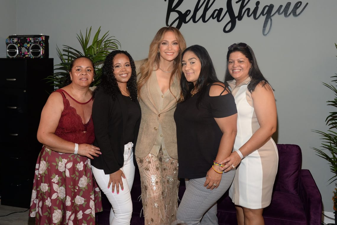 Jennifer Lopez with entreprenuers