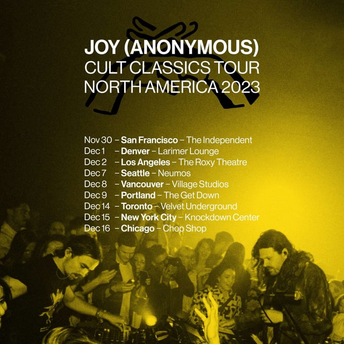 JOY (ANONYMOUS) TO RELEASE ‘CULT CLASSICS’ ON NOVEMBER 3 VIA ASTRALWERKS