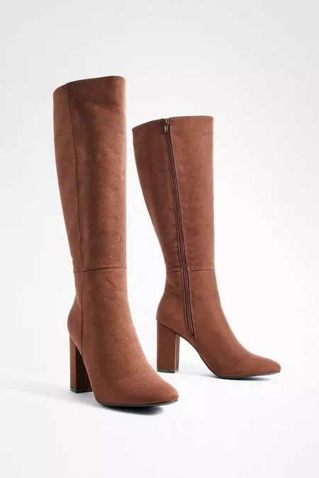 KNEE HIGH HEELED BOOTS
