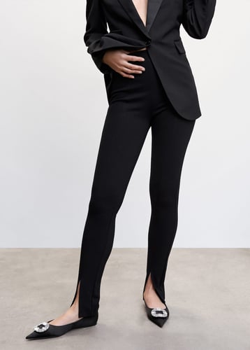 Slit hem leggings