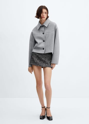 Flecked miniskirt