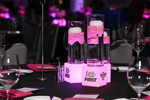 Decor during the FIRST Inspires Gala