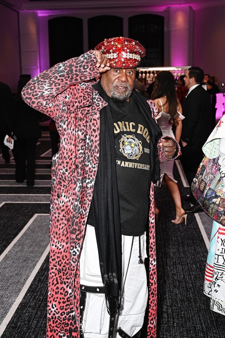 George Clinton, lead singer of the Parliament Funkadelic