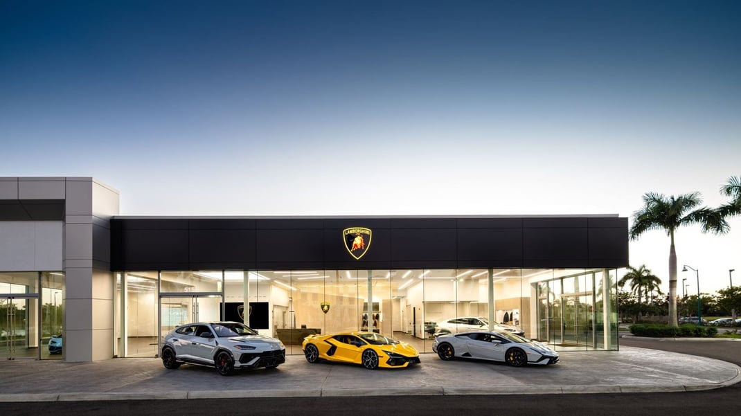 Lamborghini showroom in Naples, Florida 1