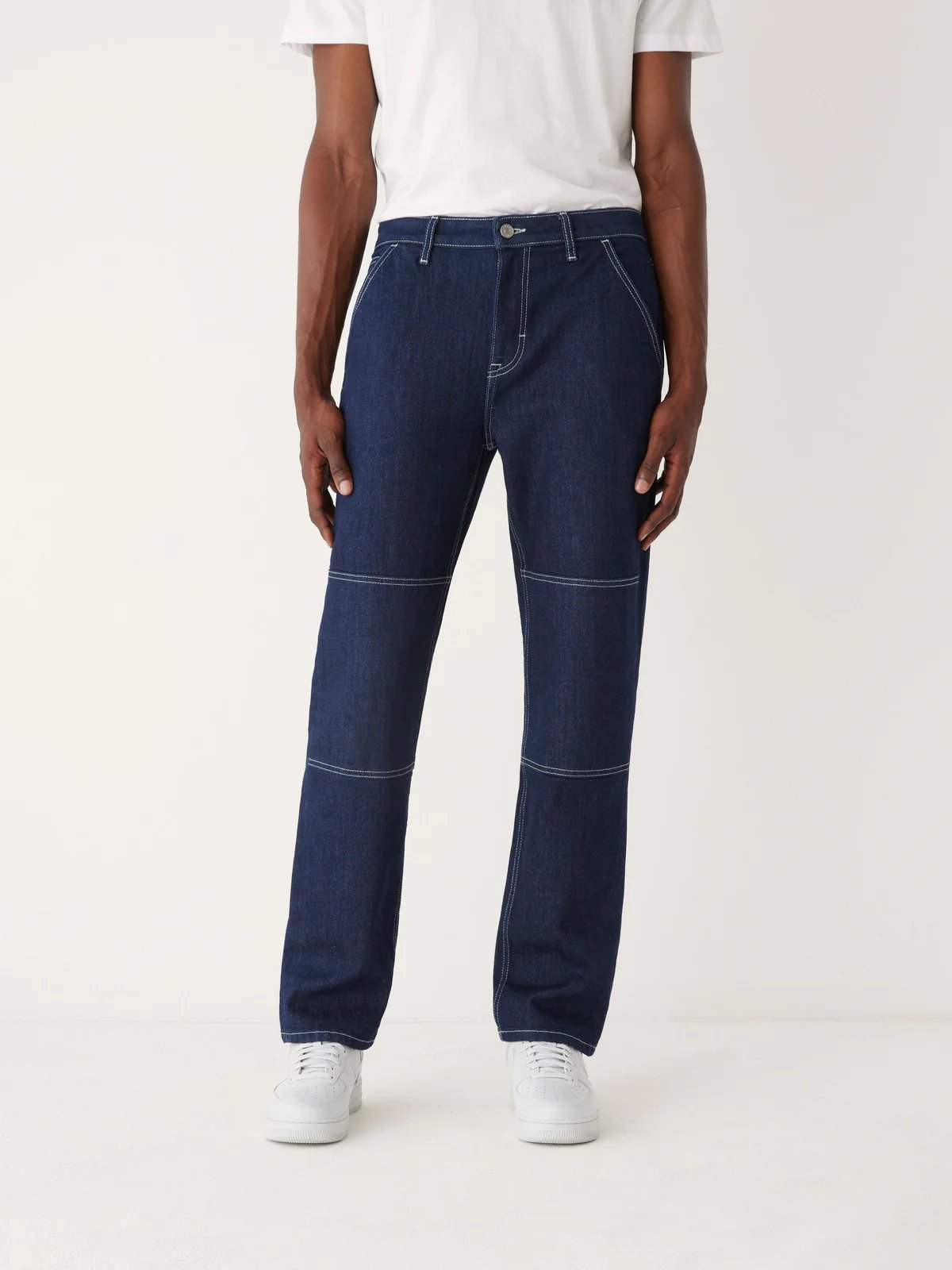 The Nolan Straight Fit Cargo Jean in Navy
