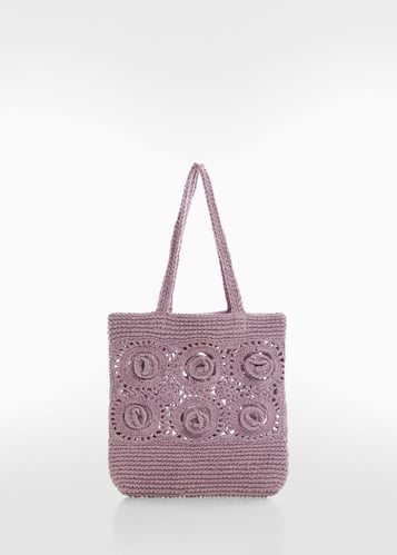 Flowers crochet mini bag