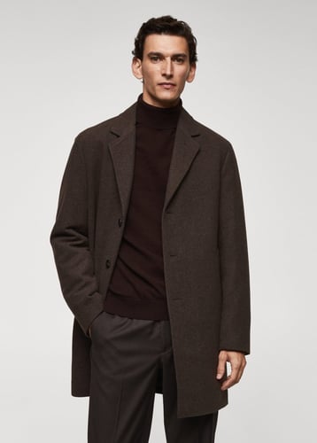 Thermoregulating wool coat