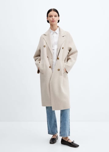 Handmade oversized wool coat