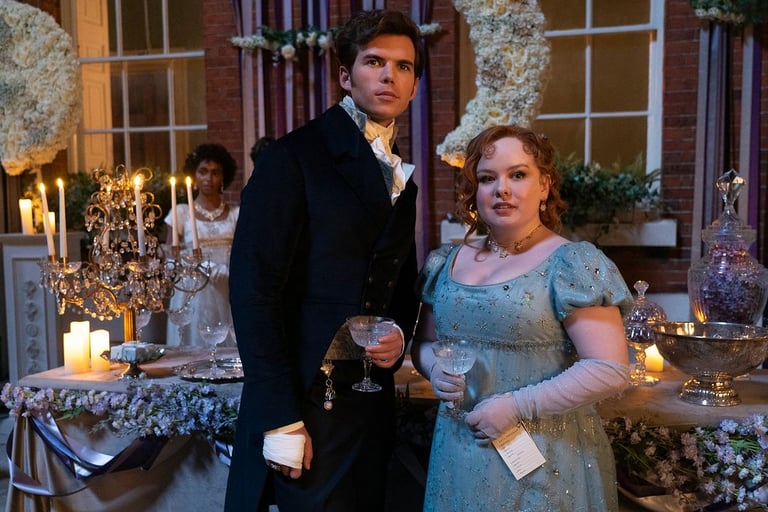Bridgerton Season 3 The Unfolding Love Story of Penelope and Colin.