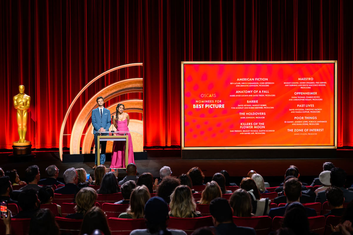 Jack Quaid and Zazie Beetz host the announcement of the 96th Oscars® nominations, on Tuesday, January 23, 2024.