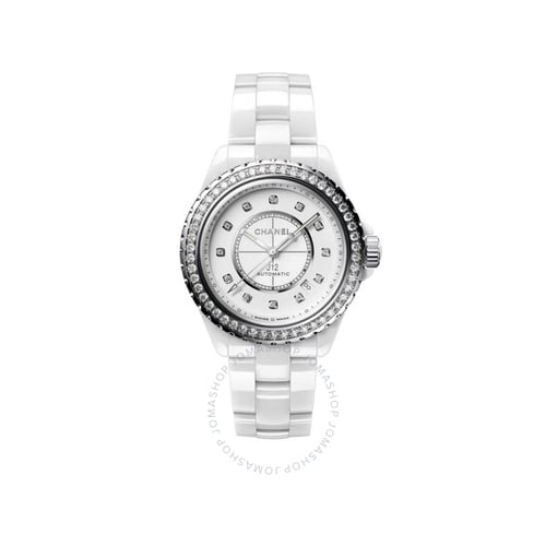 CHANEL J12 Automatic Diamond White Dial Ladies Watch
