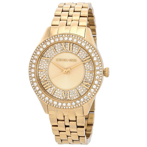 MICHAEL KORS Harlowe Pave Quartz Crystal Ladies Watch