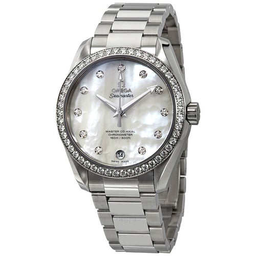 OMEGA Sea Master Aqua Terra White Mother Of Pearl Dial Automatic Watch