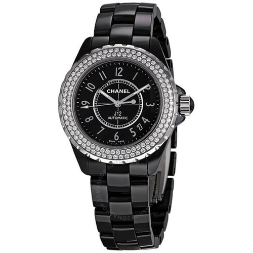 CHANEL J12 Black Diamond Black Dial Unisex Watch