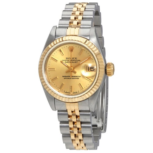 ROLEX Datejust Champagne Dial Jubilee Bracelet 26mm Ladies Watch
