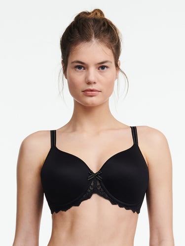 Rive Gauche Full Coverage Smooth Bra - Black