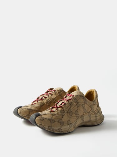 Gucci Run GG leather trainers