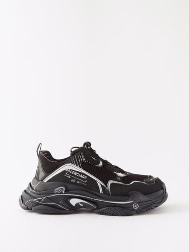 Balenciaga Triple S faux-leather and mesh trainers
