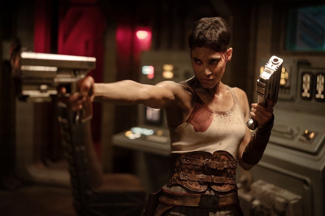 A brand new look at Sofia Boutella as Kora in Rebel Moon