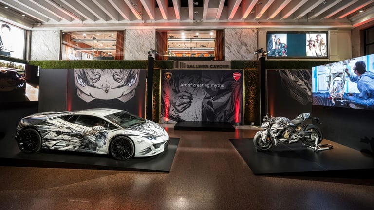 "Die Kunst, Mythen zu schaffen" Lamborghini und Ducati präsentieren die Arbeiten von Paolo Troilo