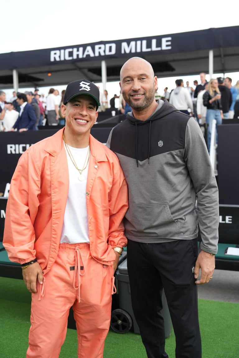 Daddy Yankee and Derek Jeter (Photo Credit_ Omar Vega)