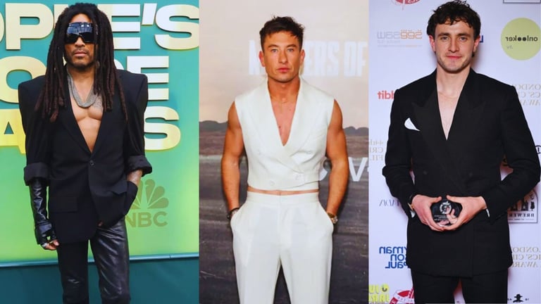 The Rise of He-vage: Male Celebrities Embrace Sensual Styling on the Red Carpet