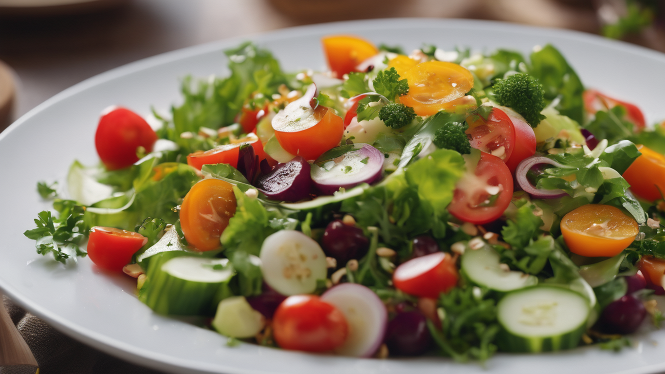 Vegetable Salad Provides Vitamin