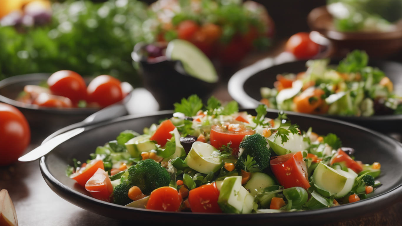 Vegetable Salad Provides Vitamins
