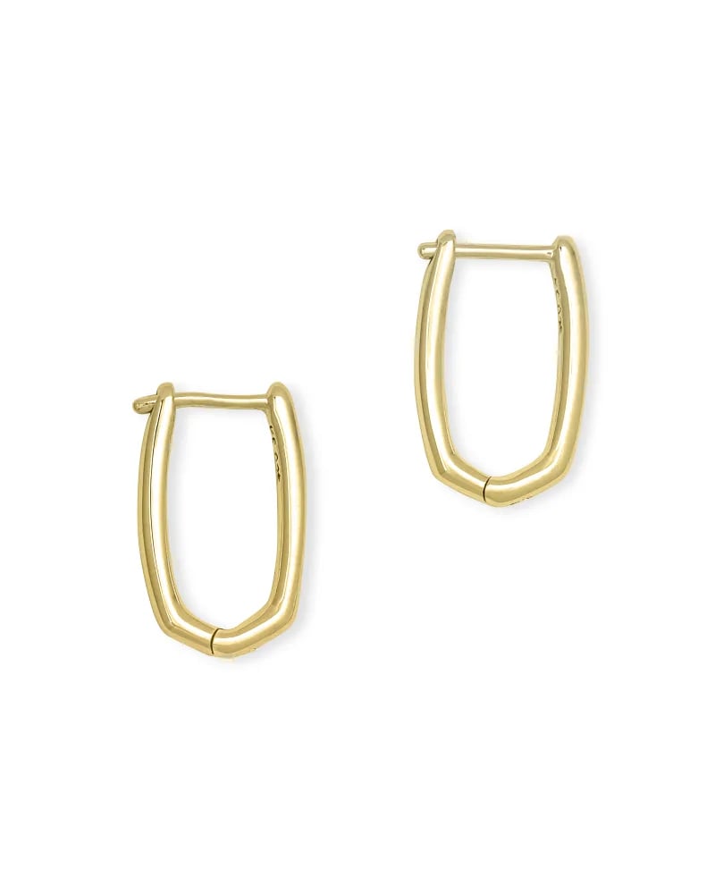 Ellen Huggie Earrings in 18k Gold Vermeil