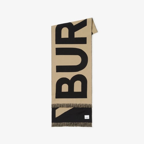 Logo Wool Scarf